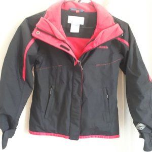 COLUMBIA | Girls Bugaboo Jacket Black Pink Size X Small